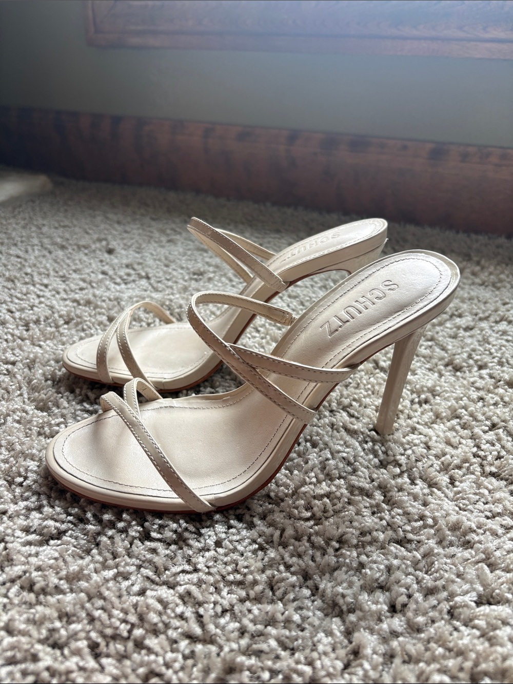 SCHUTZ Beige Stiletto Heels